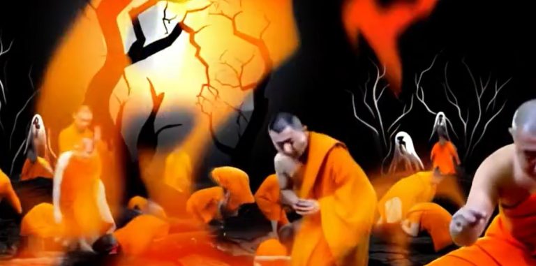 ພຣະຈຳນວນຫລາຍຕົກນາລົກ